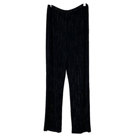 Chico's Travelers Pants Women's 2 Short Black Stretch Slinky Flowy Straight Leg - Picture 2 of 6